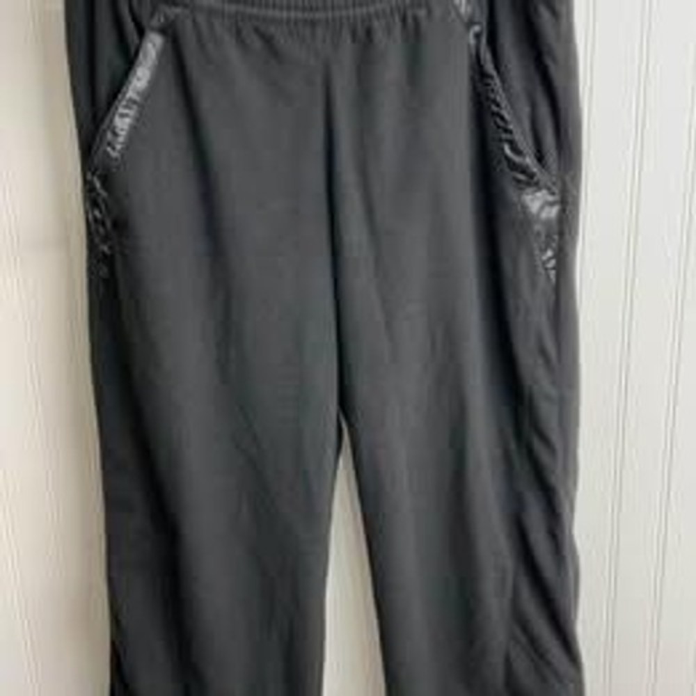 Adidas Fleece Sweatpants Mens XL Black Athletic Joggers 258980